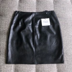 Size 10 faux leather mini skirt